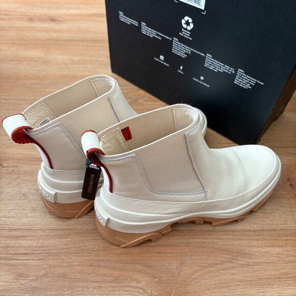Sorel Brex Chelsea WP Ankle Boots Natural Sea Salt Beige NIB Women’s Size 9 - Picture 2 of 9